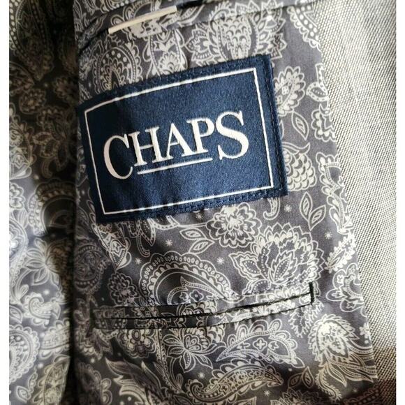 NWT CHAPS Men's Sport Jacket Size 42L Light Grey - Picture 4 of 7
